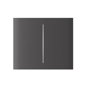 Ajax CenterButton 2-gang vertical Grey krytka pro spínač