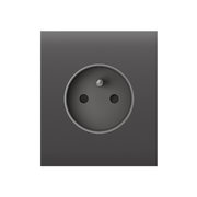 Ajax CenterCover (basic) type E Grey kryt zásuvky