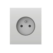 Ajax CenterCover (basic) type E White kryt zásuvky