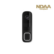 Ajax Doorbell Black Video domovní zvonek s 4 Mpx kamerou