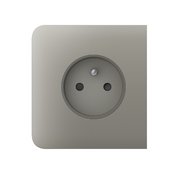 Ajax SideCover (basic) type E Olive vestavná zásuvka