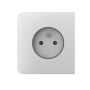 Ajax SideCover (basic) type E White vestavná zásuvka
