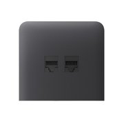 Ajax SideCover (LAN) vertical Graphite krytka vestavěné zásuvky