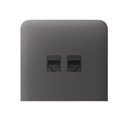 Ajax SideCover (LAN) vertical Grey krytka vestavěné zásuvky