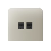 Ajax SideCover (LAN) vertical Ivory krytka vestavěné zásuvky