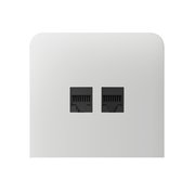 Ajax SideCover (LAN) vertical White krytka vestavěné zásuvky