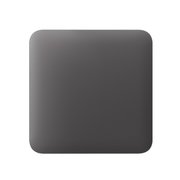 Ajax SoloButton 1-gang/2-way Grey jednopáková krytka