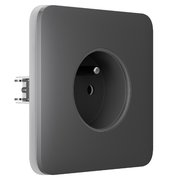 Ajax SoloCover (basic) type E Grey vestavná zásuvka