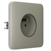 Ajax SoloCover (basic) type E Oyster vestavná zásuvka
