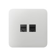 Ajax SoloCover (LAN) White kryt zásuvky
