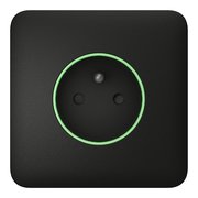 Ajax SoloCover (smart) type E Black kryt zásuvky