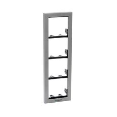Comelit 3311/4S Instalační rámeček 4 moduly, stříbrný