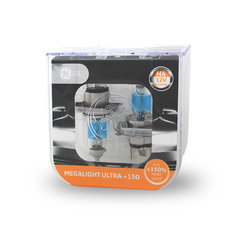 Halogenová žárovka Megalight Ultra +150%, GE H4-MU150