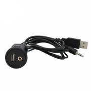 MY1121 Prodlužovací kabel AUX/USB 100cm