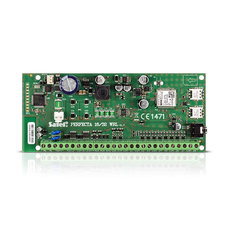 8-32 vstupov, 4-12 výstupov, zbernica pre klávesnice PRF-LCD (max. 4) a expandéry INT-E , INT-O...