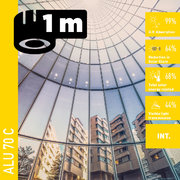 Solar Screen ALU 70 C (bm) protisluneční interiérová fólie