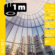 Solar Screen ALU 80 C (bm) protisluneční interiérová fólie