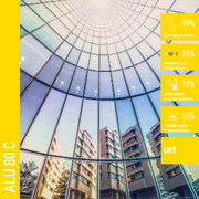 Solar Screen ALU 80 C R183 protisluneční interiérová fólie zrcadlová