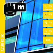 Solar Screen AZUR 80 XC (bm) protisluneční exteriérová fólie modrá
