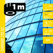 Solar Screen CHROME 270 XC (bm) protisluneční exteriérová fólie zrcadlová