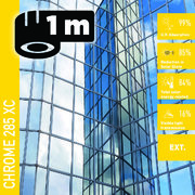 Solar Screen CHROME 285 XC (bm) protisluneční exteriérová fólie zrcadlová