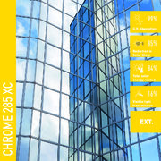 Solar Screen CHROME 285 XC protisluneční exteriérová fólie zrcadlová