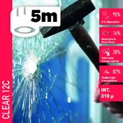 Solar Screen CLEAR 12 C (5bm) bezpečnostní interiérová fólie