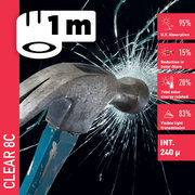 Solar Screen CLEAR 8 C (bm) bezpečnostní interiérová fólie