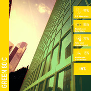 Solar Screen GREEN 80 C protisluneční interiérová fólie zelená