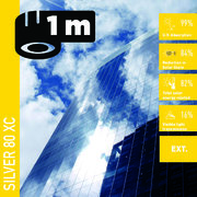 Solar Screen SILVER 80 XC R183 (bm) protisluneční exteriérová fólie reflexní