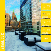 Solar Screen STEEL 75 Cprotisluneční interiérová fólie tónovaná