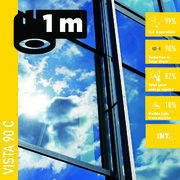 Solar Screen VISTA 90 C (bm) protisluneční interiérová fólie reflexní