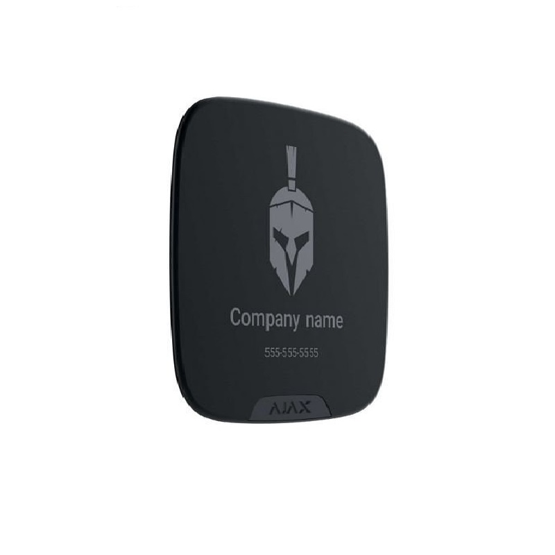 Ajax Brandplate Black Čelní panel pro sirénu