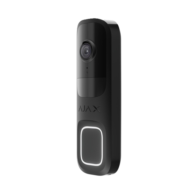 Ajax Doorbell Black Video domovní zvonek s 4 Mpx kamerou
