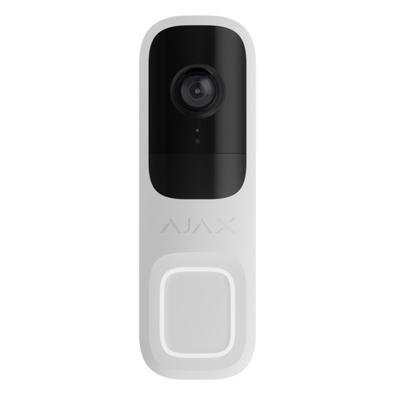 Ajax Doorbell White Video domovní zvonek s 4 Mpx kamerou