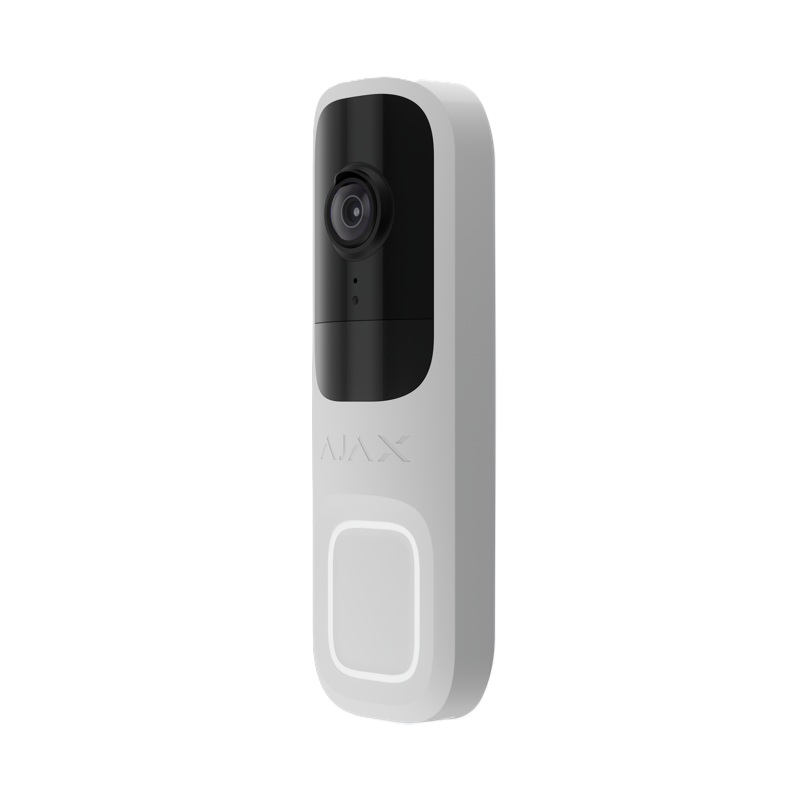 Ajax Doorbell White Video domovní zvonek s 4 Mpx kamerou
