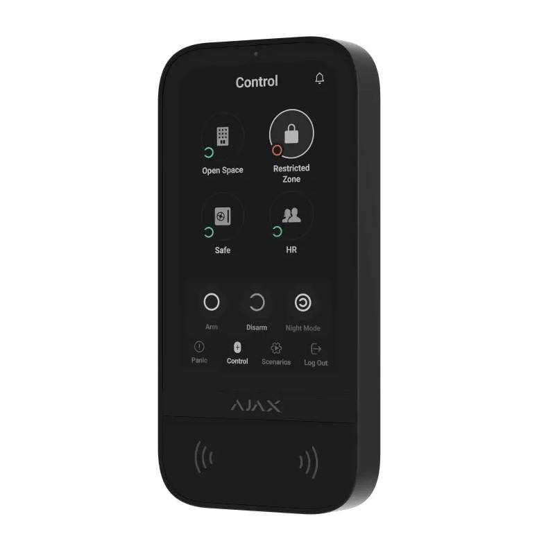 Ajax KeyPad TouchScreen Black Bezdrátová dotyková klávesnice