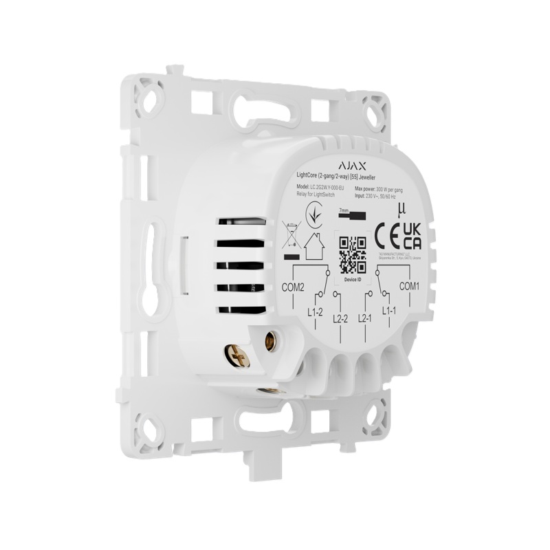 Ajax LightCore 2-gang/2-way inteligentní reléový modul