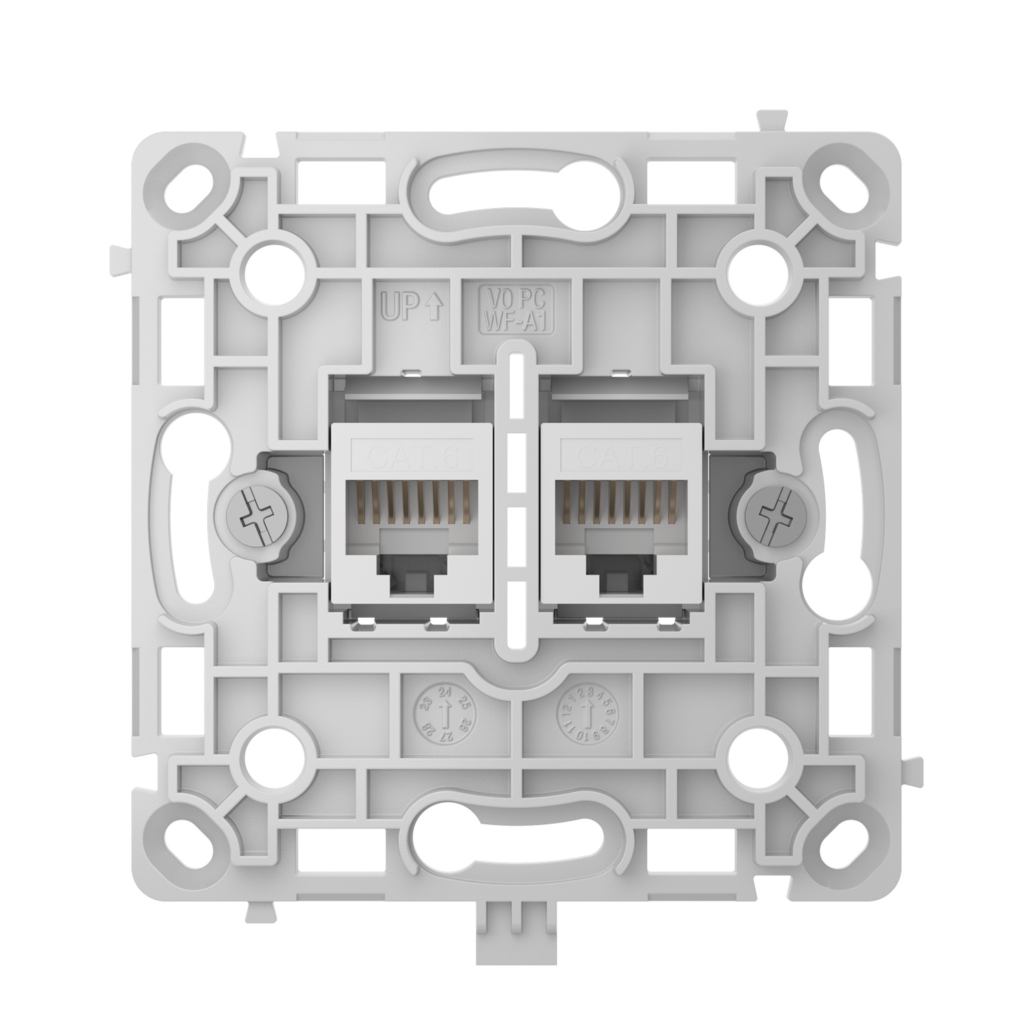 Ajax OutletCore (LAN) White síťová zásuvka se 2 porty
