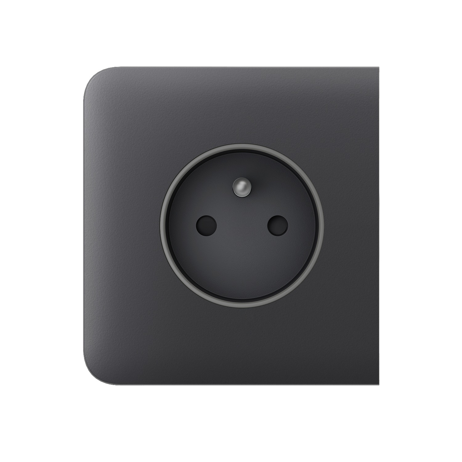 Ajax SideCover (basic) type E Graphite vestavná zásuvka