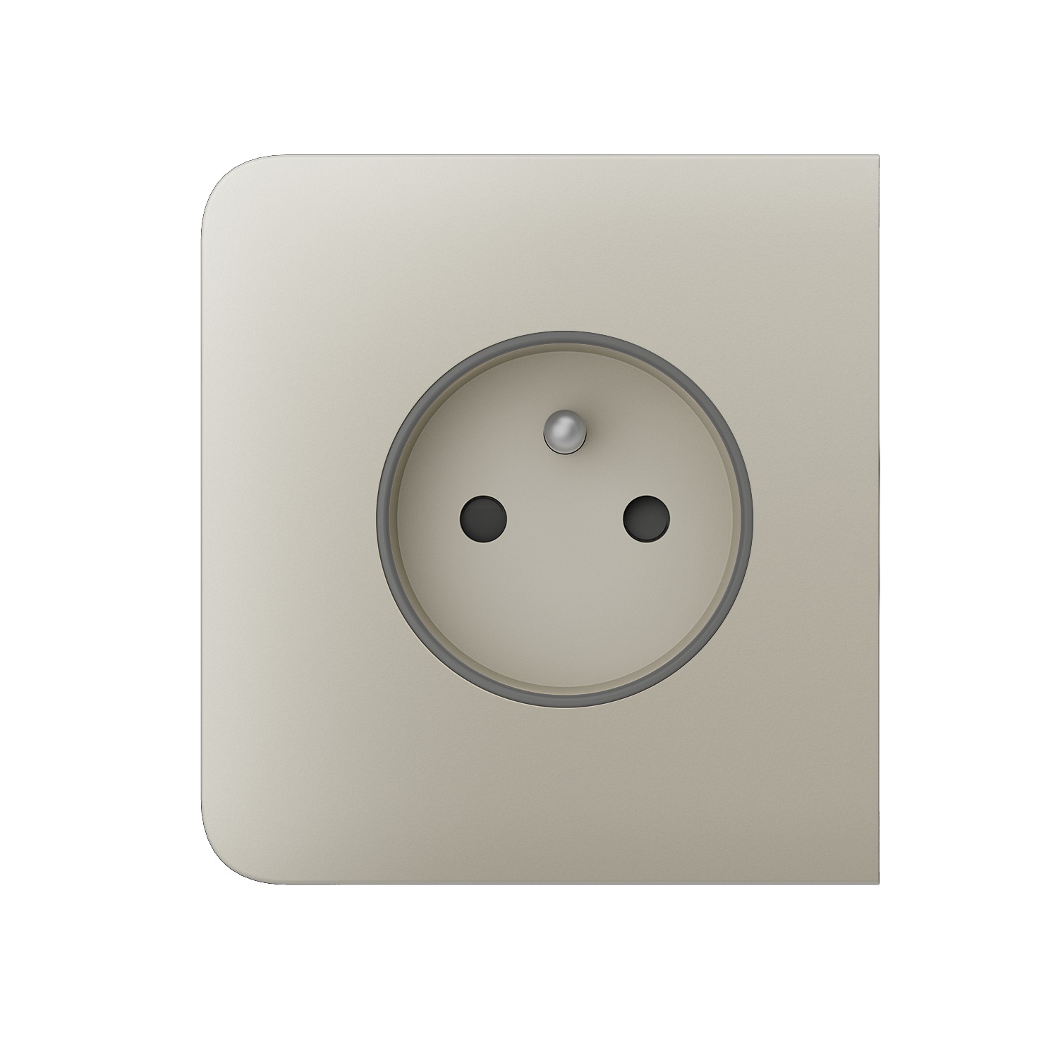 Ajax SideCover (basic) type E Ivory vestavná zásuvka