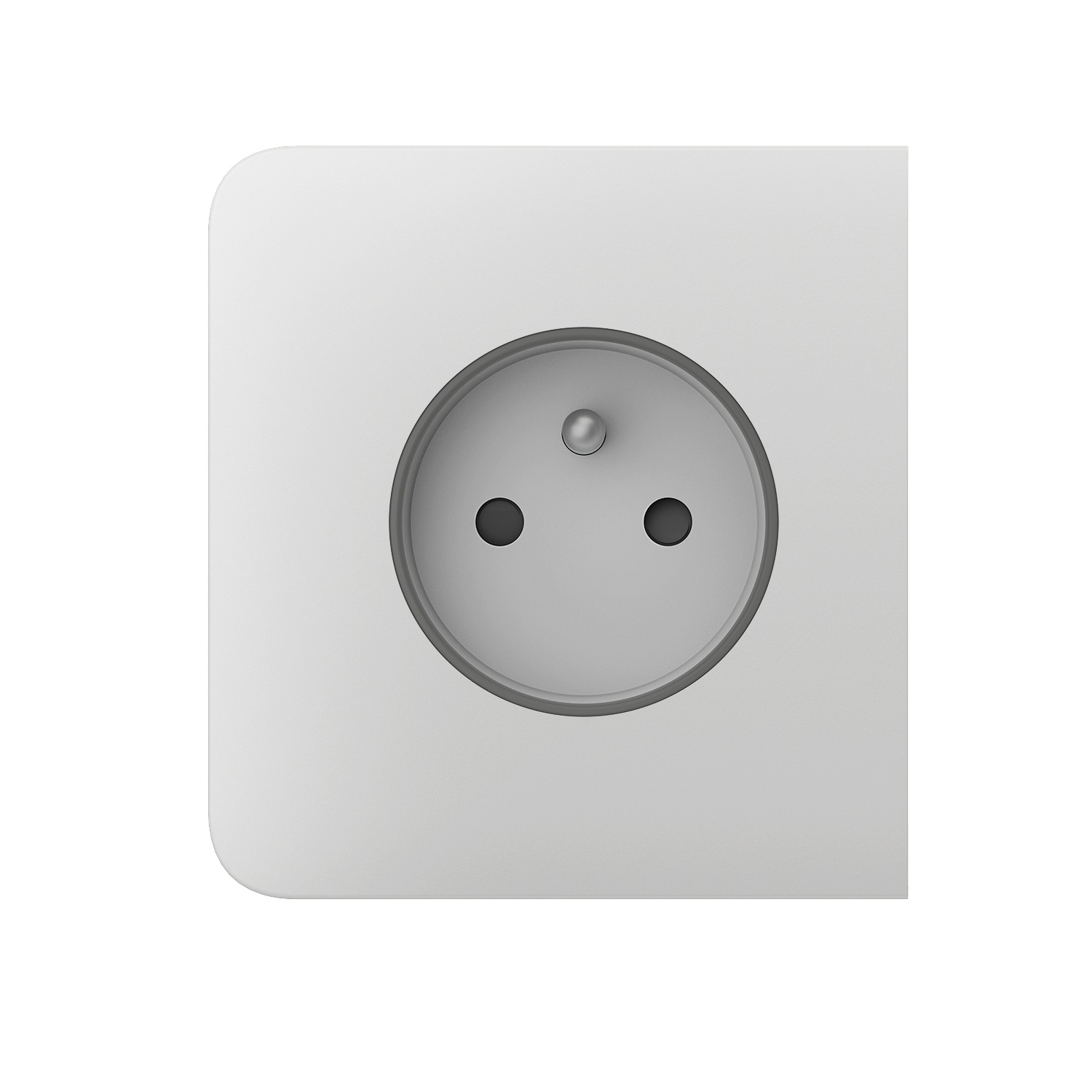 Ajax SideCover (basic) type E White vestavná zásuvka