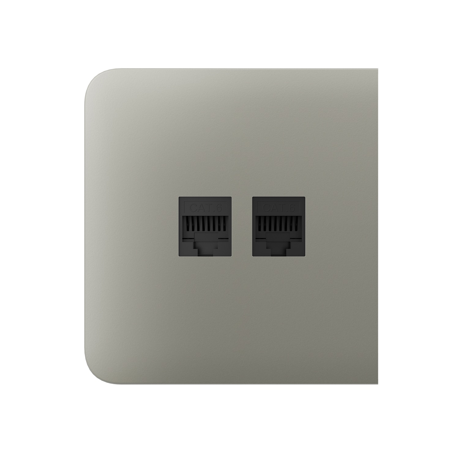 Ajax SideCover (LAN) Olive krytka vestavěné zásuvky