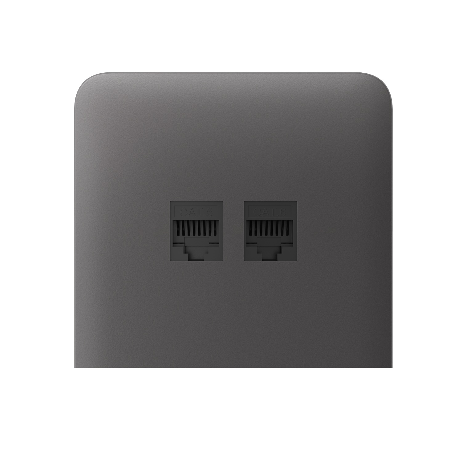 Ajax SideCover (LAN) vertical Grey krytka vestavěné zásuvky