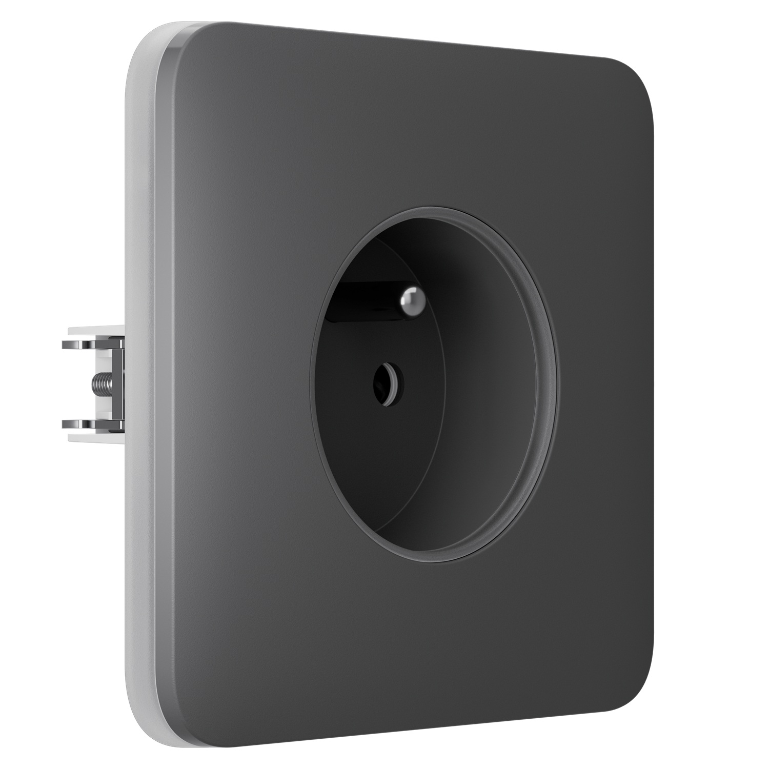 Ajax SoloCover (basic) type E Grey vestavná zásuvka
