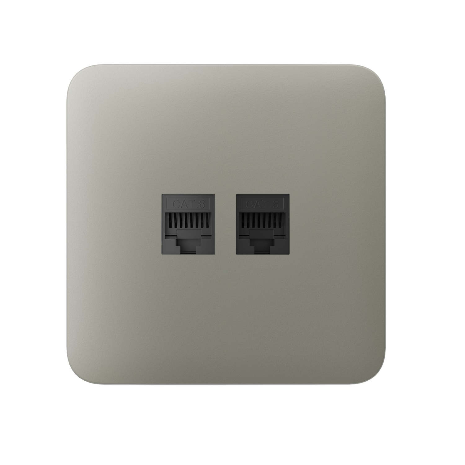 Ajax SoloCover (LAN) Olive kryt zásuvky