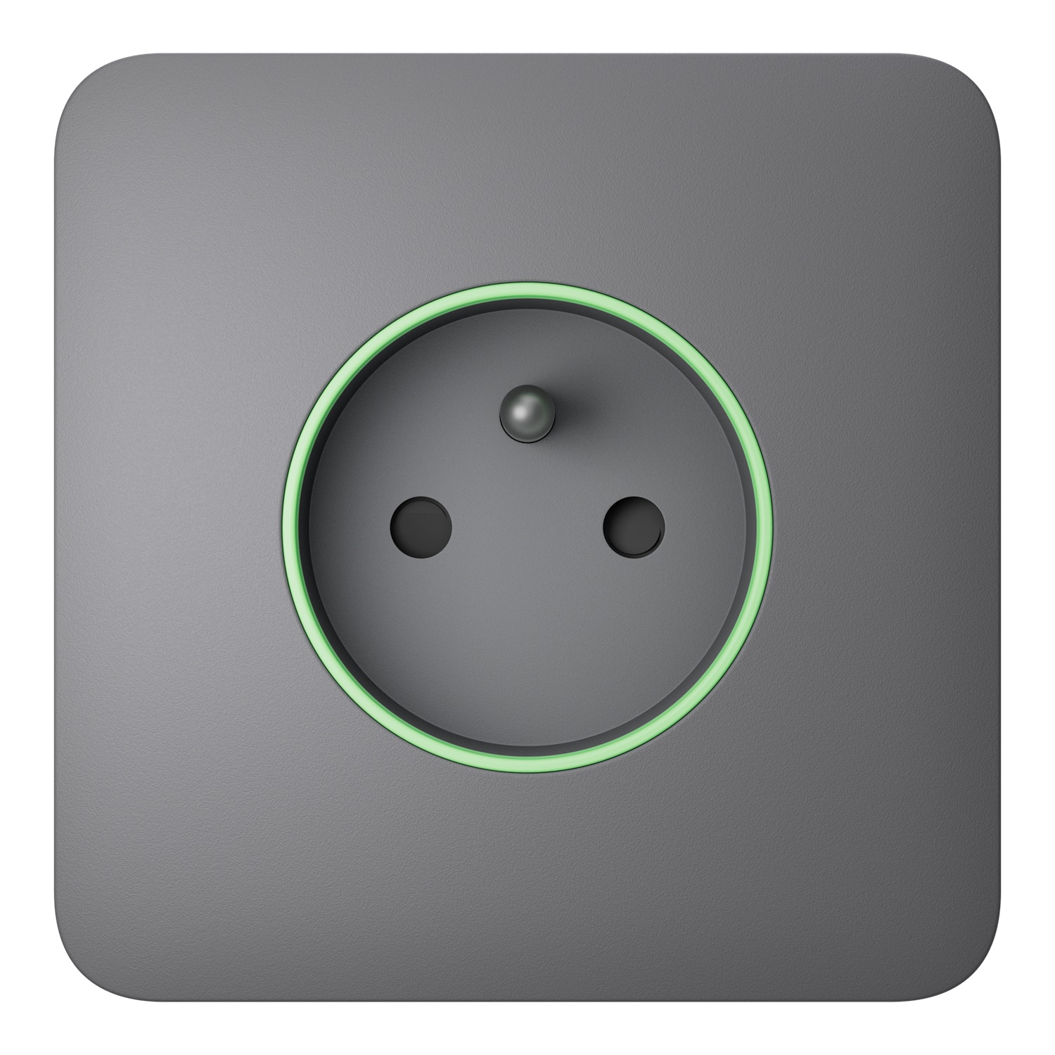 Ajax SoloCover (smart) type E Grey kryt zásuvky