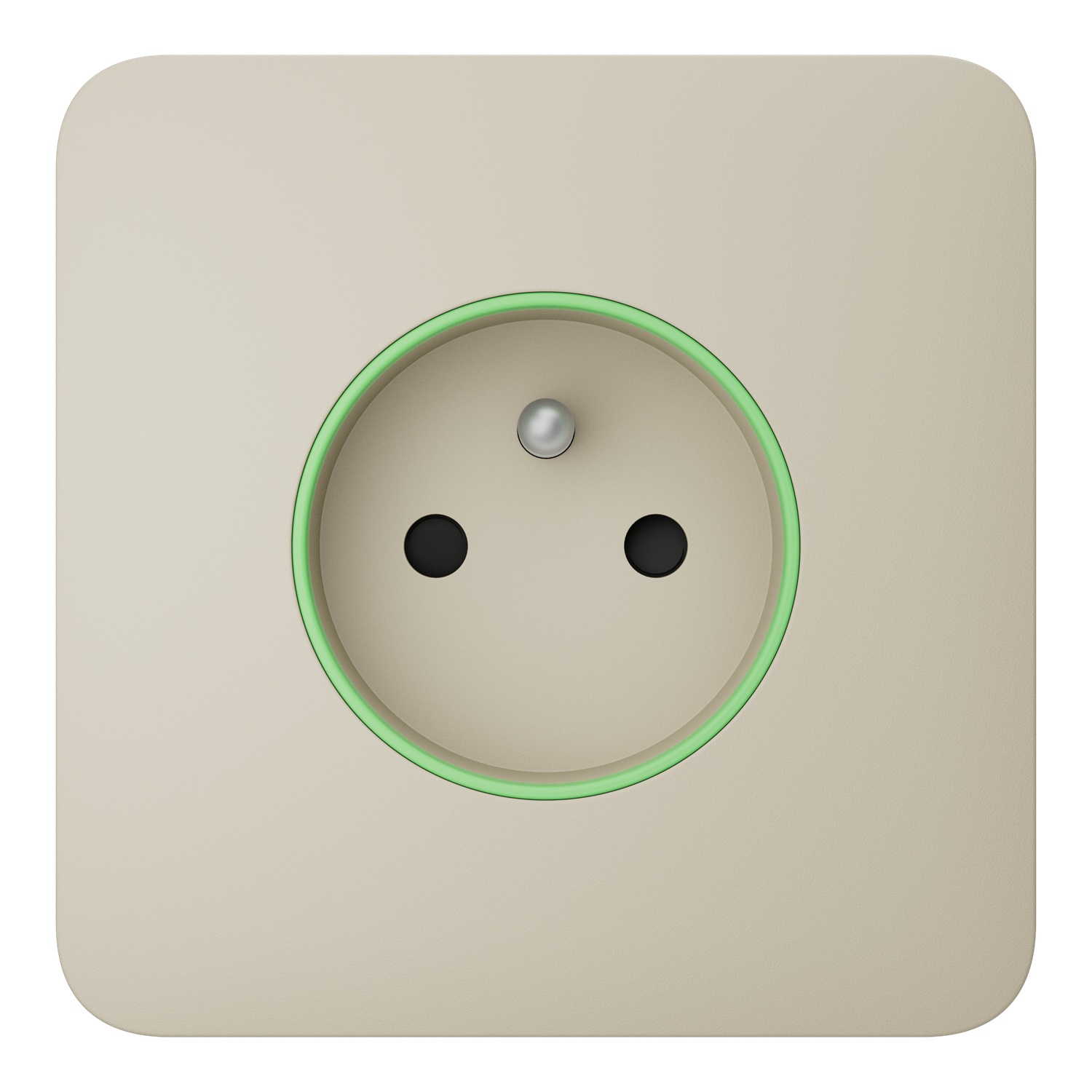 Ajax SoloCover (smart) type E Ivory kryt zásuvky