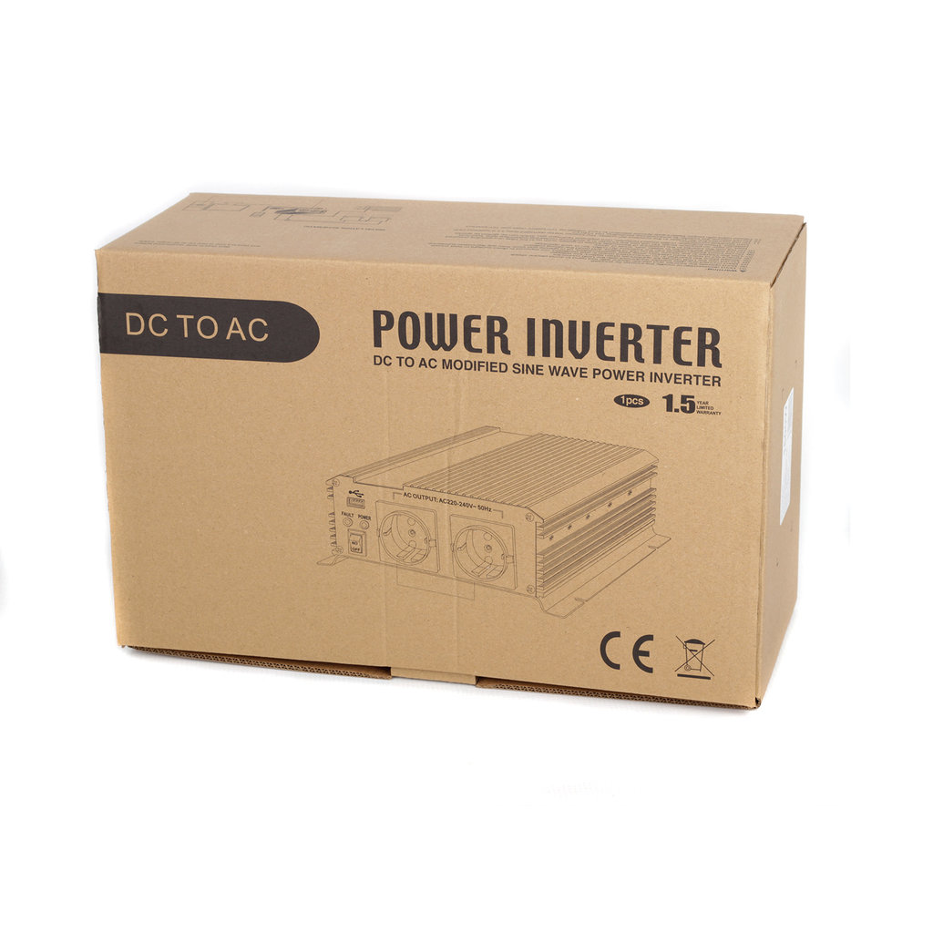 CAR1600 Měnič napětí z 12V na 230V + USB, 1600W - CAR1600