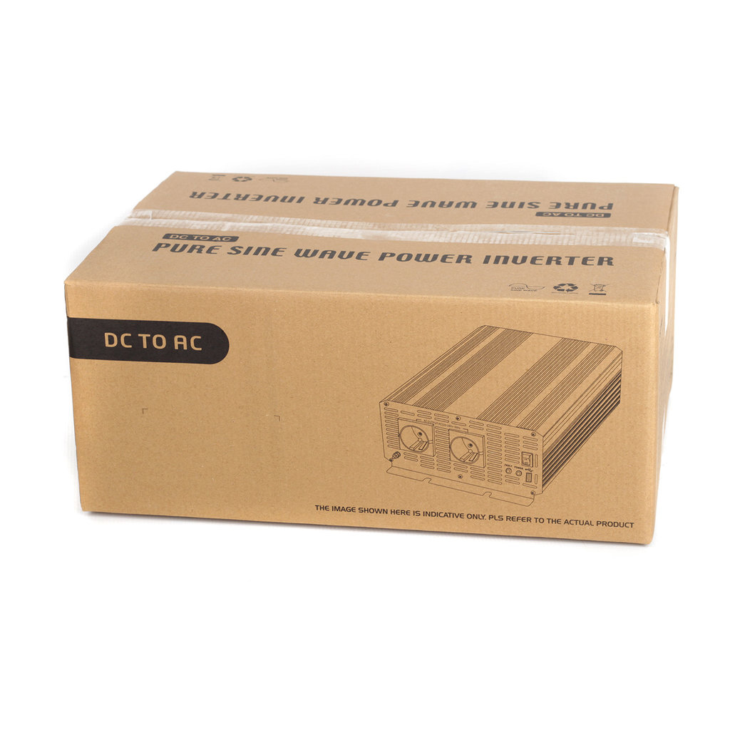 CAR2000-S Měnič napětí sinusový z 12V na 230V, USB, 2000W - CAR2000-S